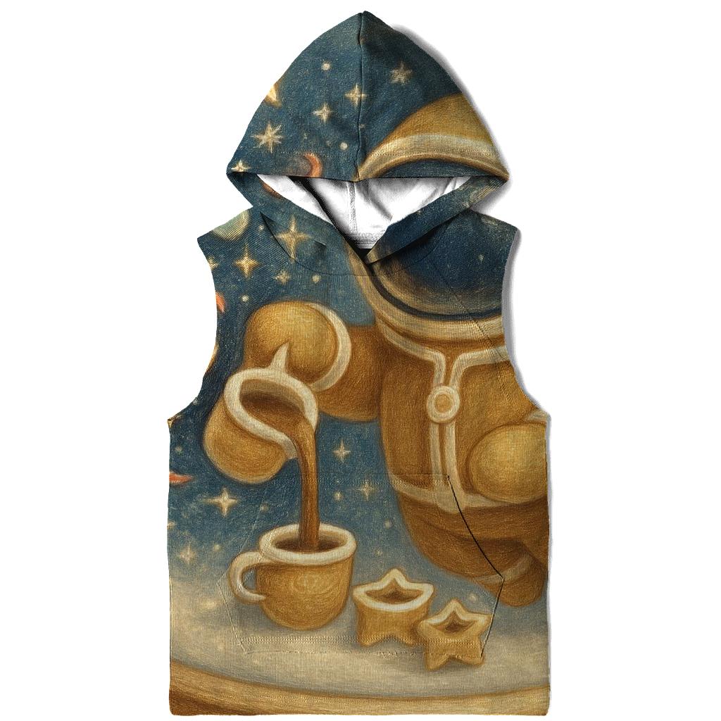 Gingerbread Astronaut Tea Party graphic hoodies