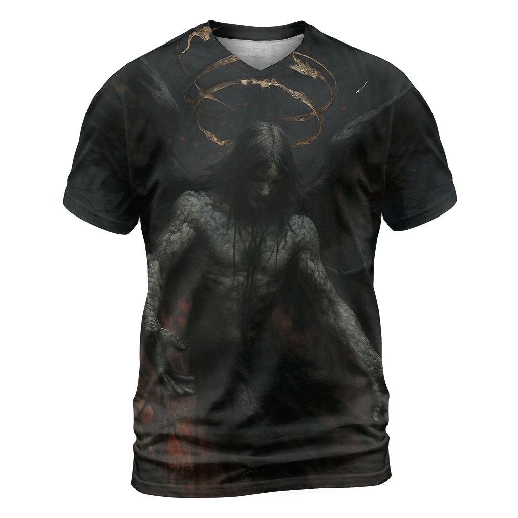 Cathedral Of The Fallen Halo creative print fashion shirts