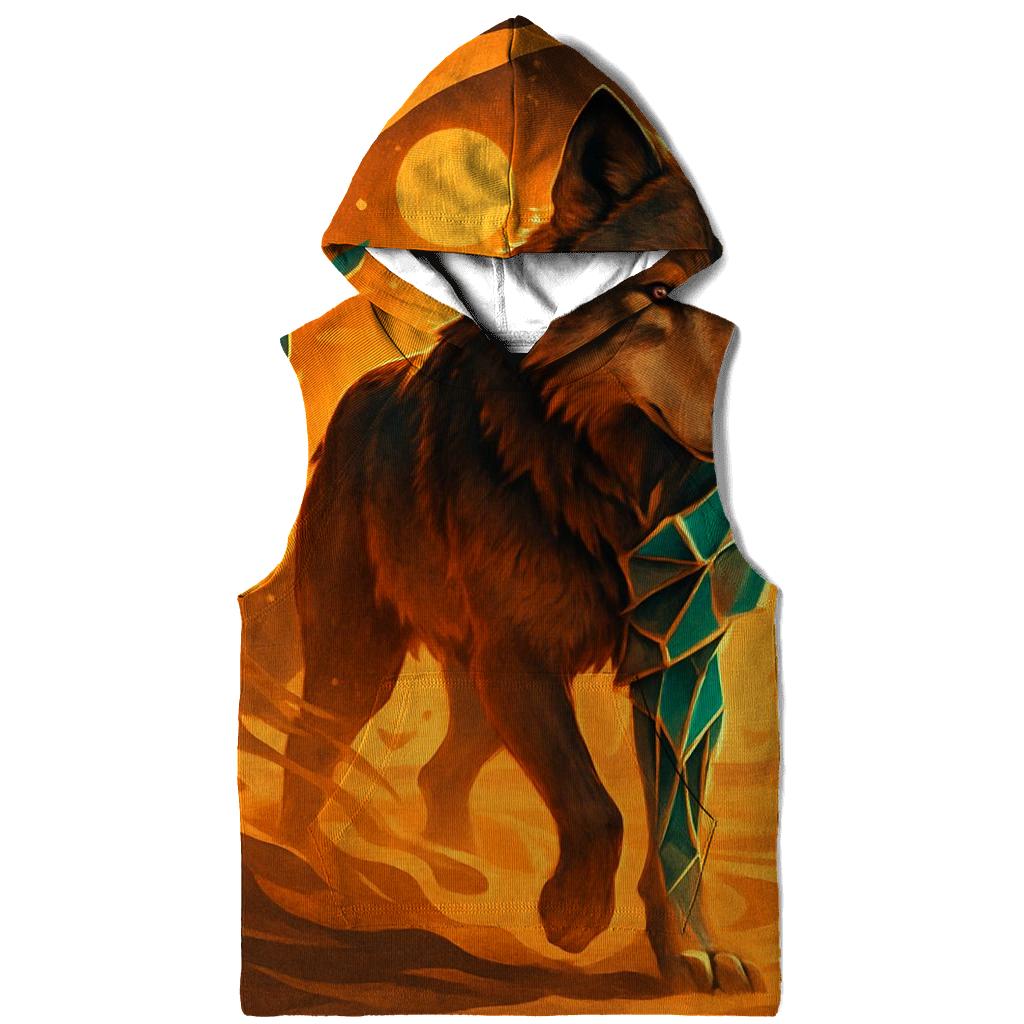 Desert Glass Mirage Wolf hoodies fashion