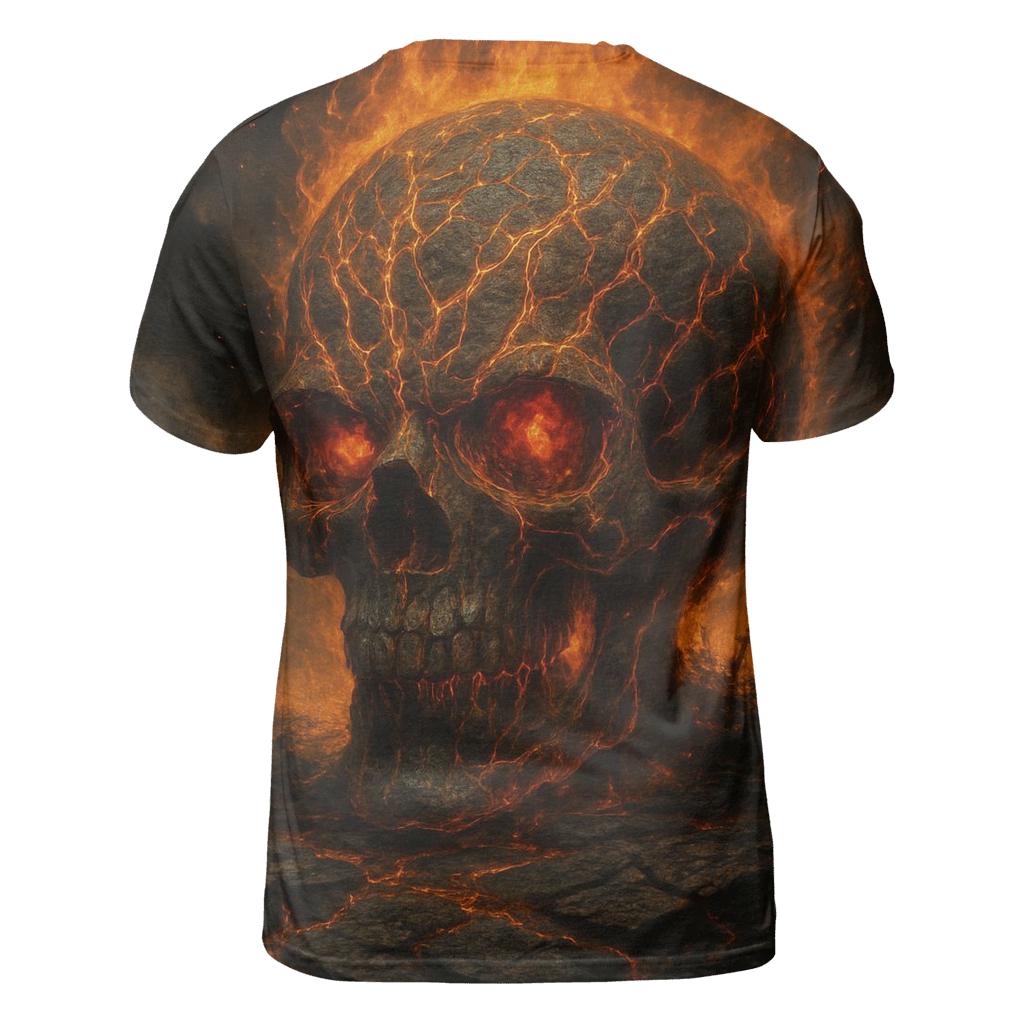 Lava Veins Skull Sentinel personalized full print shirts