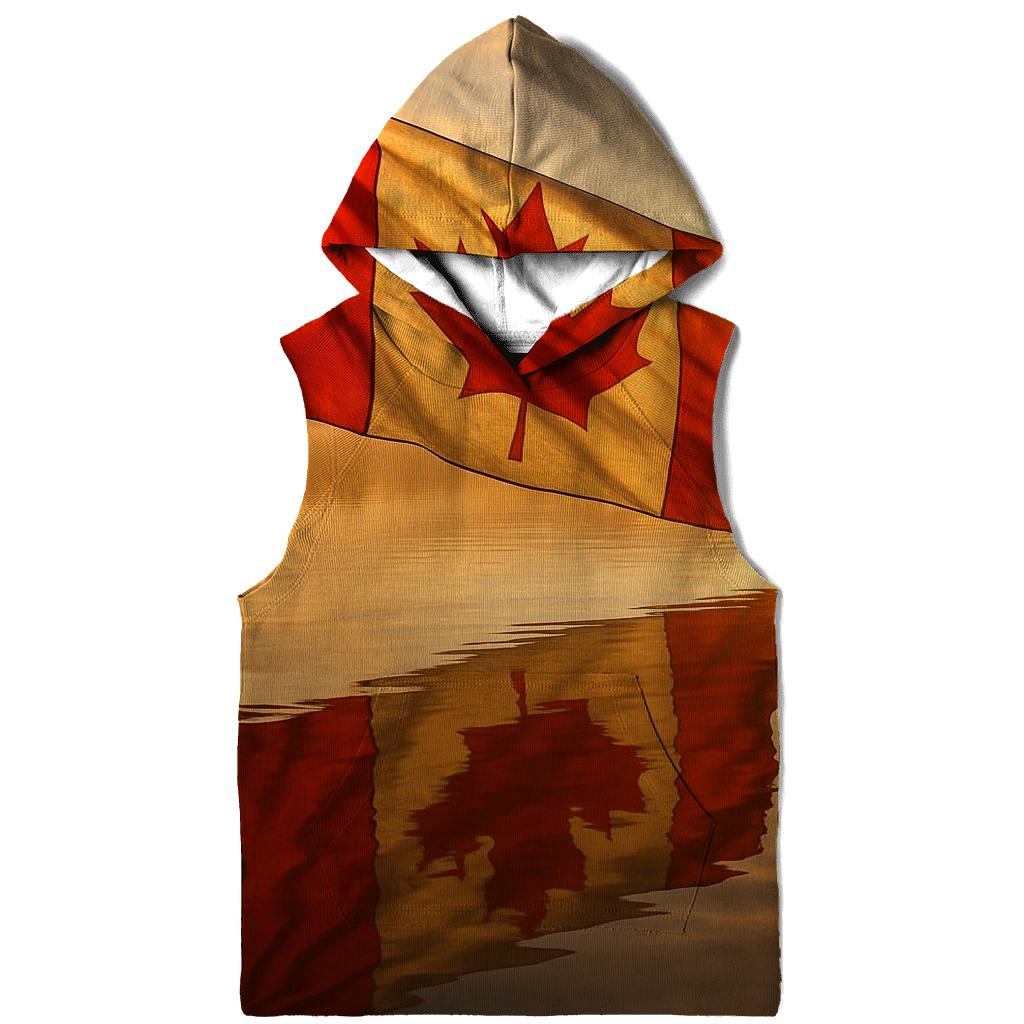 Crimson Maple Reflection Canada hoodie designs