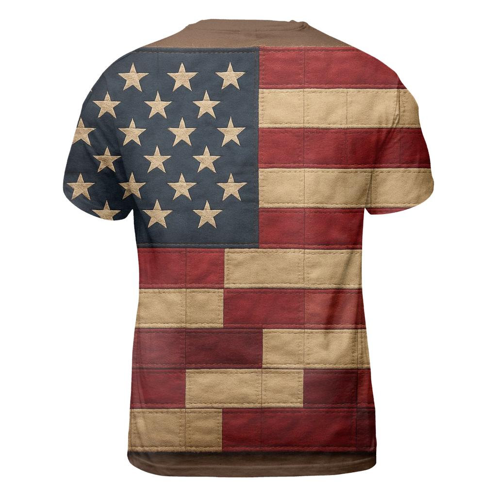 Patchwork Heritage Banner creative print fashion shirts