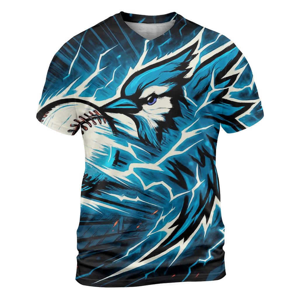 Blue Jays Thunderclap Line Drive unique graphic print tees