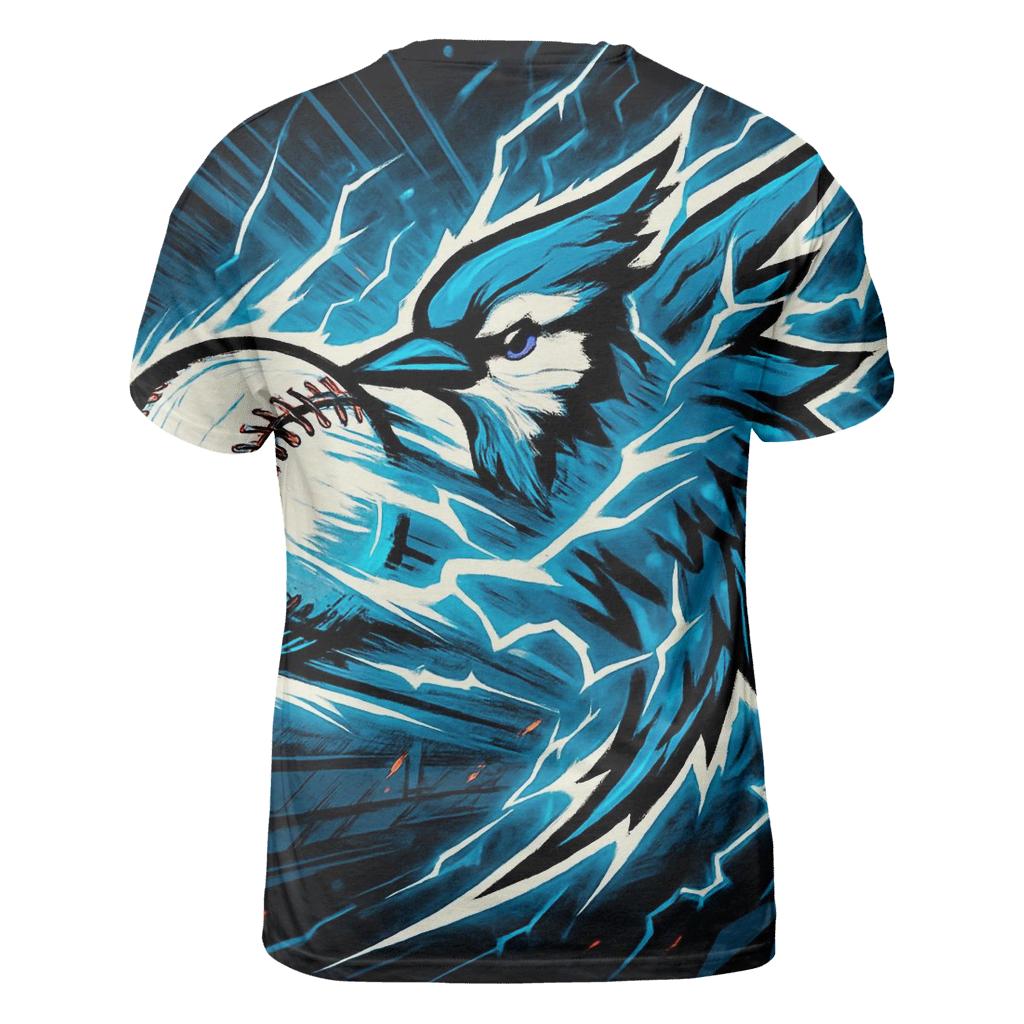 Blue Jays Thunderclap Line Drive unique graphic print tees