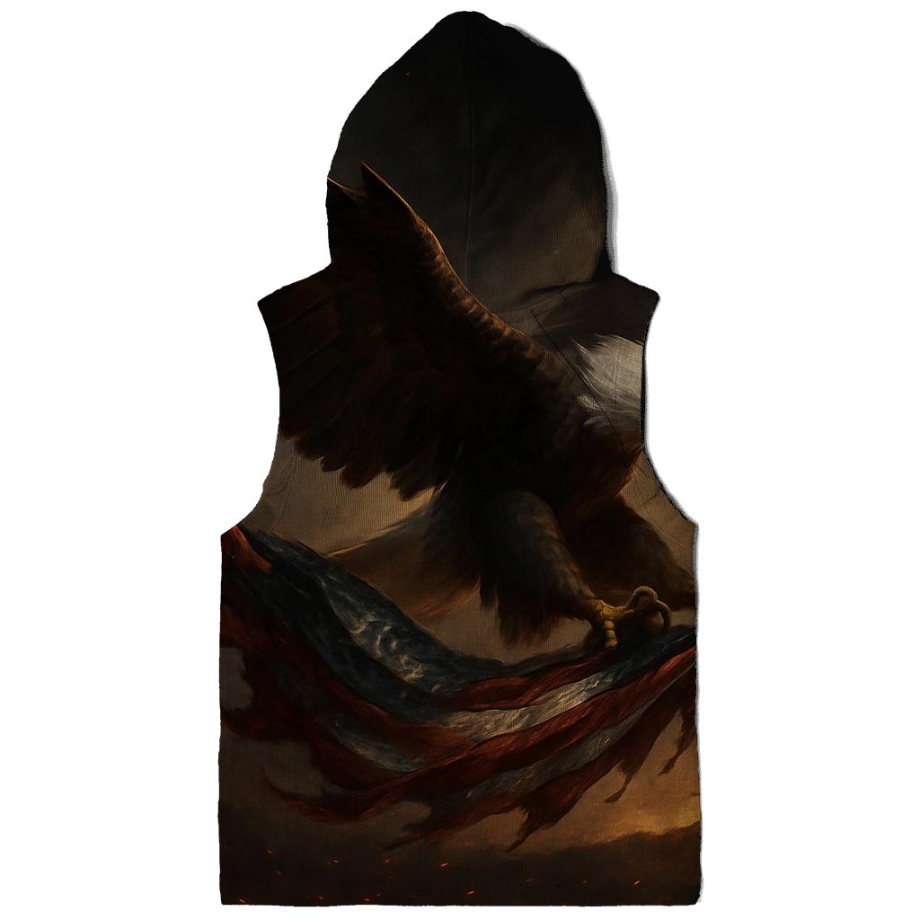 Eagle Of Steel Above Ember Flag pullover hoodies