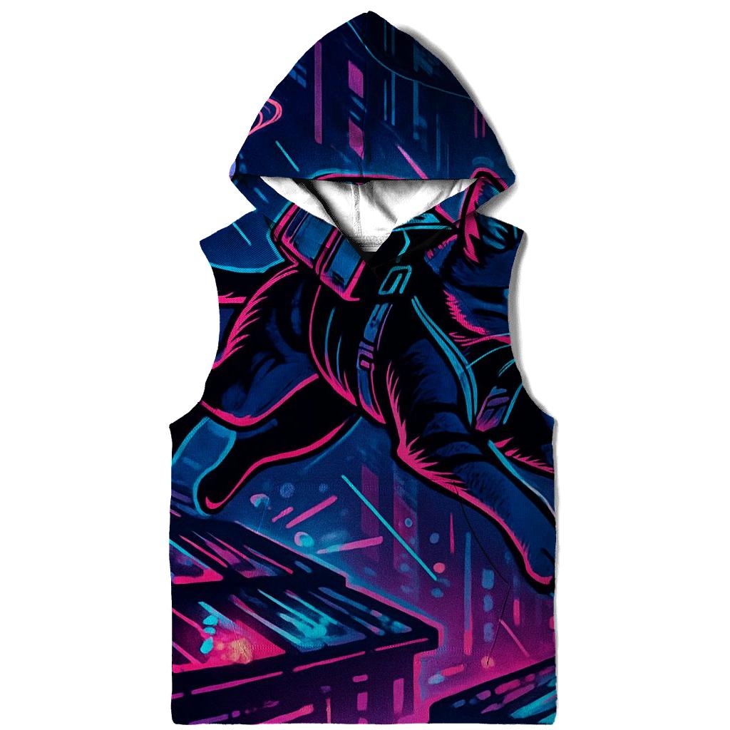 Neon Alley Courier Cat custom hoodies