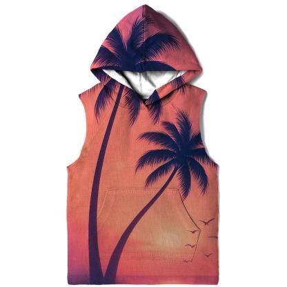 Palm Shadow Waltz graphic hoodies