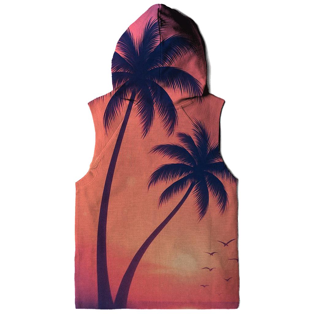 Palm Shadow Waltz graphic hoodies