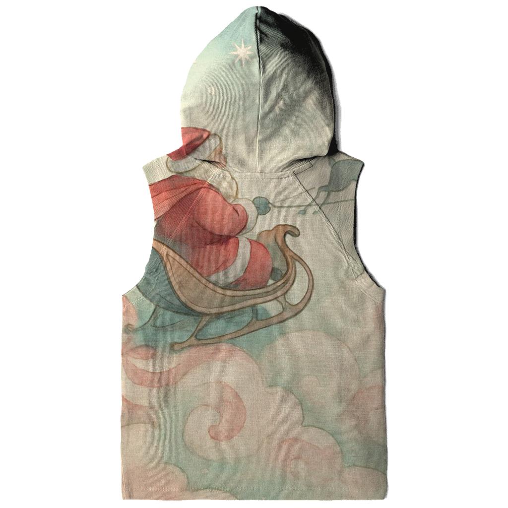 Dreamy Watercolor Sleigh Through Cloud Candy hoodie styles