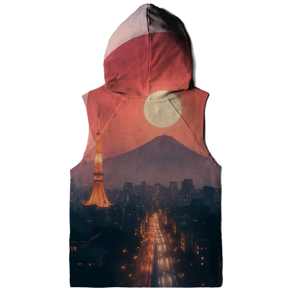 Skyline Double Exposure Japan hoodie styles