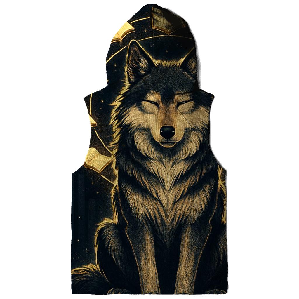 Celestial Library Spirit Wolf hoodie styles