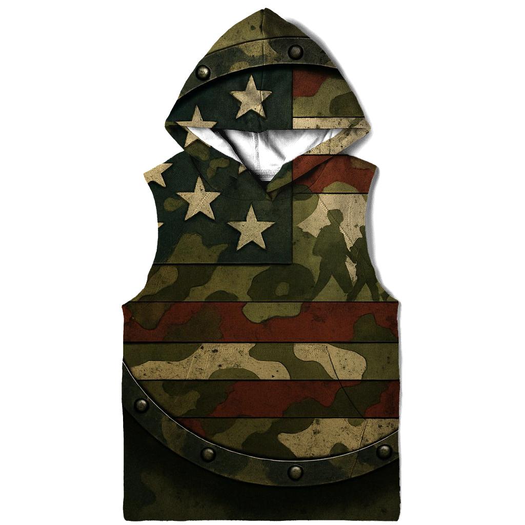 Camouflage Constellation Shield graphic hoodies