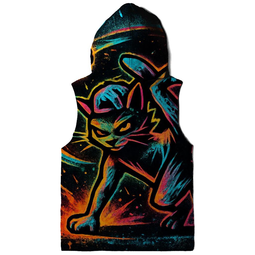 Graffiti Meteor Breakdancer Cat printed hoodies
