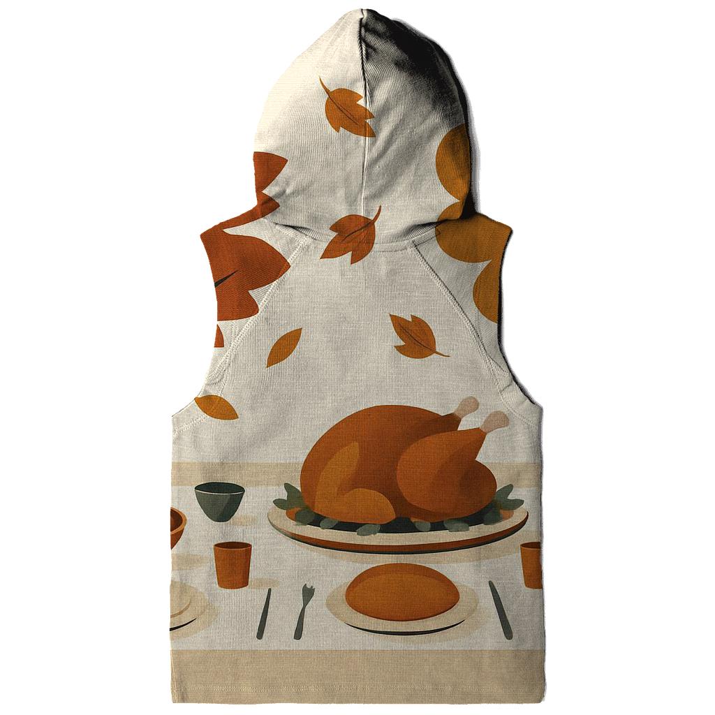 Sunlit Leaves Over The Feast Table printed hoodies