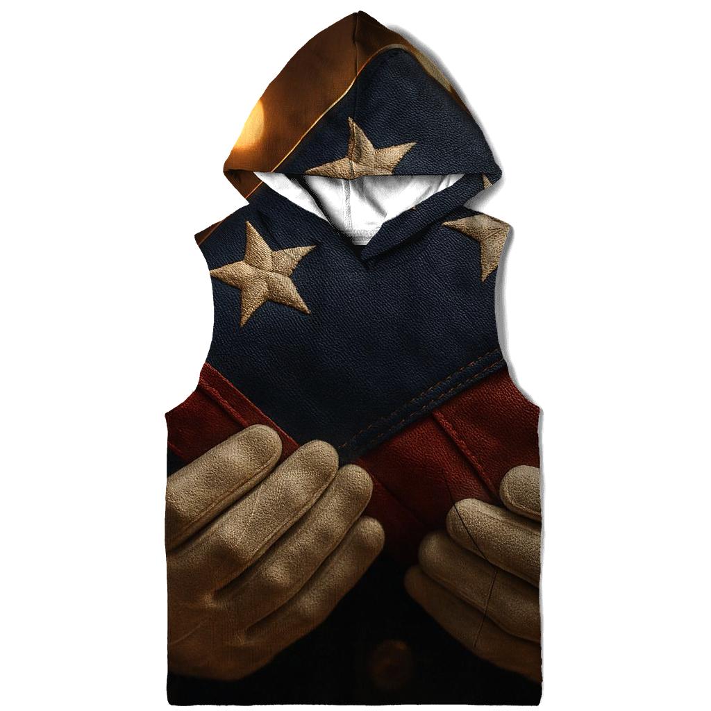 Guardian Hands Around Folded Colors pullover hoodies