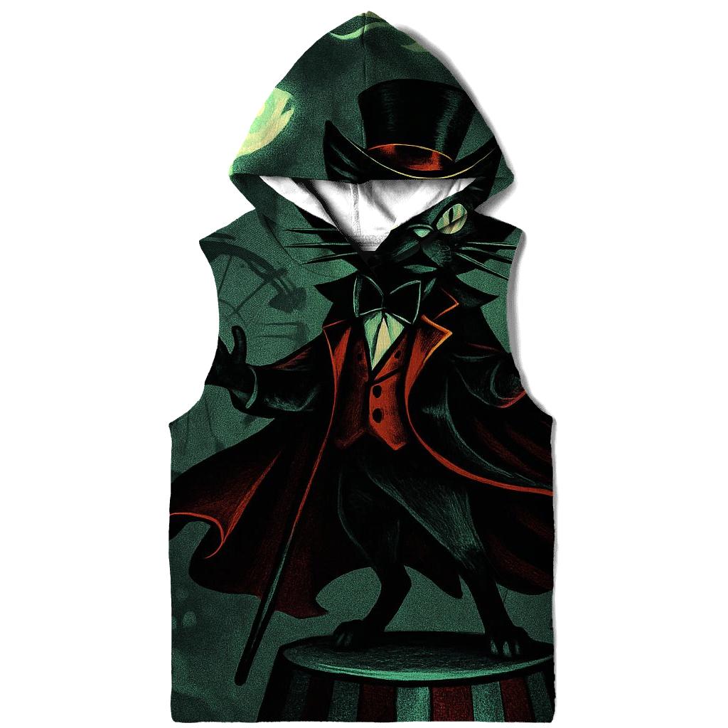 Haunted Carnival Ringmaster Cat hoodie designs