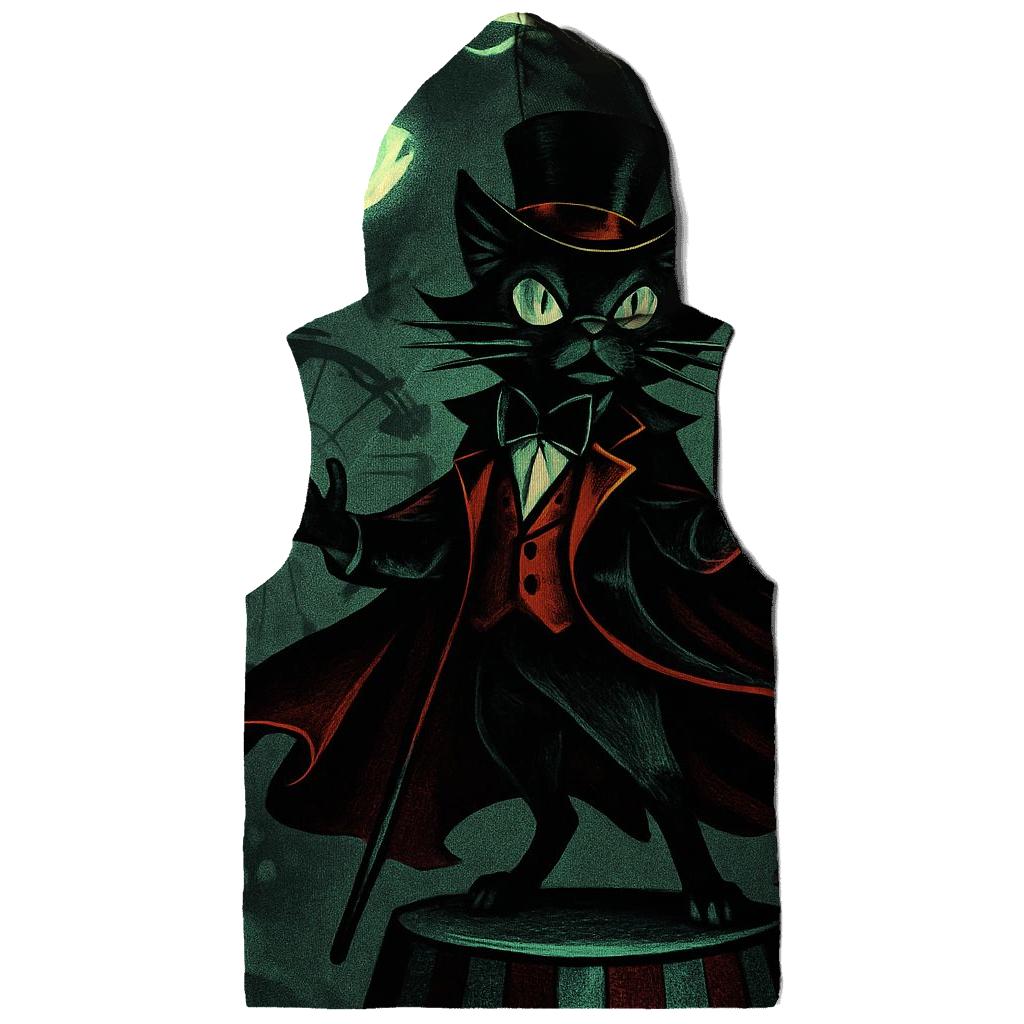 Haunted Carnival Ringmaster Cat hoodie designs