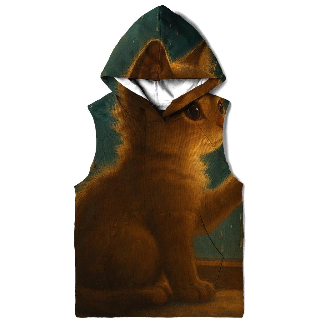 Rainy Window Paws And Fireflies hoodie designs