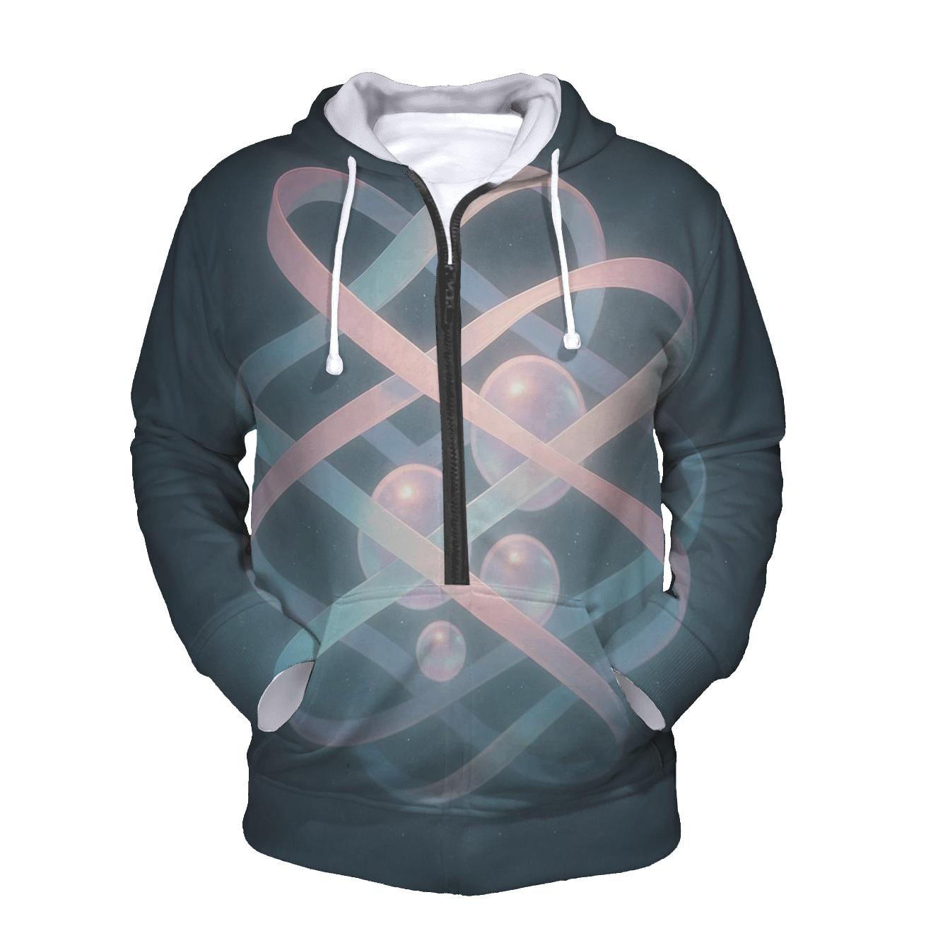 Aurora Tide Lattice hoodie styles