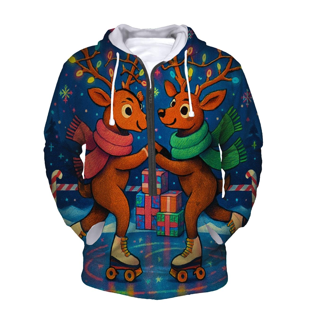 Reindeer Roller Disco Blizzard hoodie trends