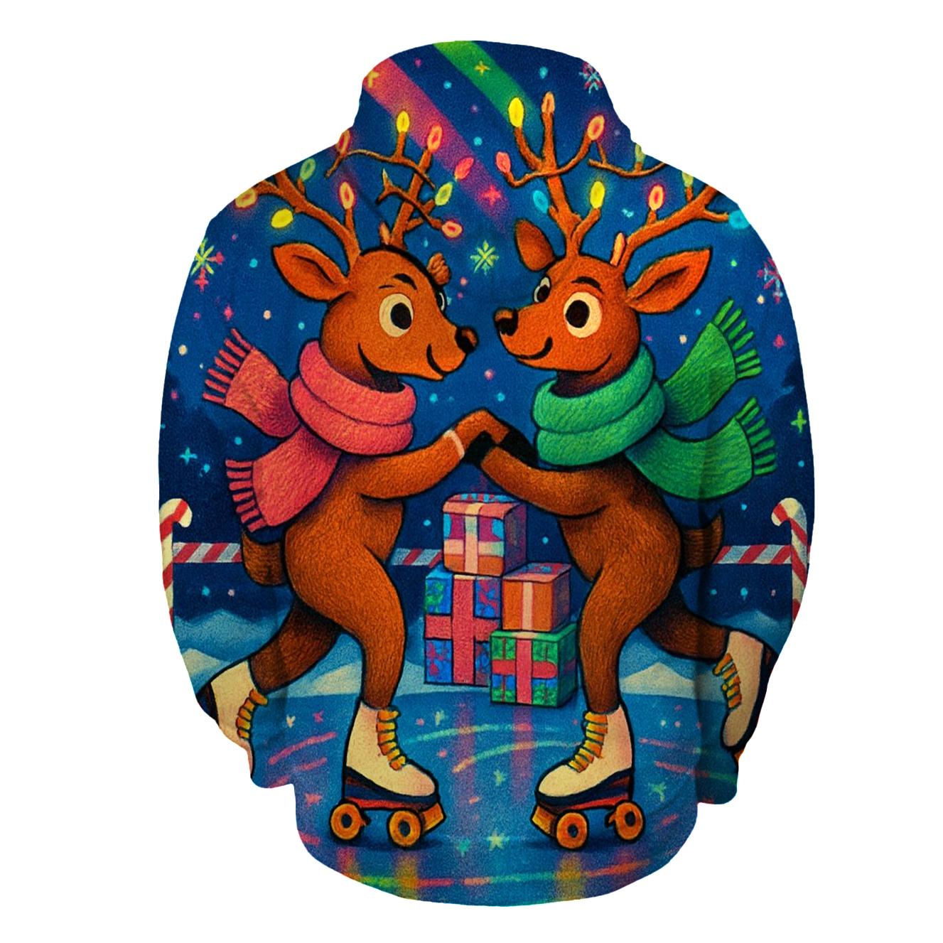 Reindeer Roller Disco Blizzard hoodie trends