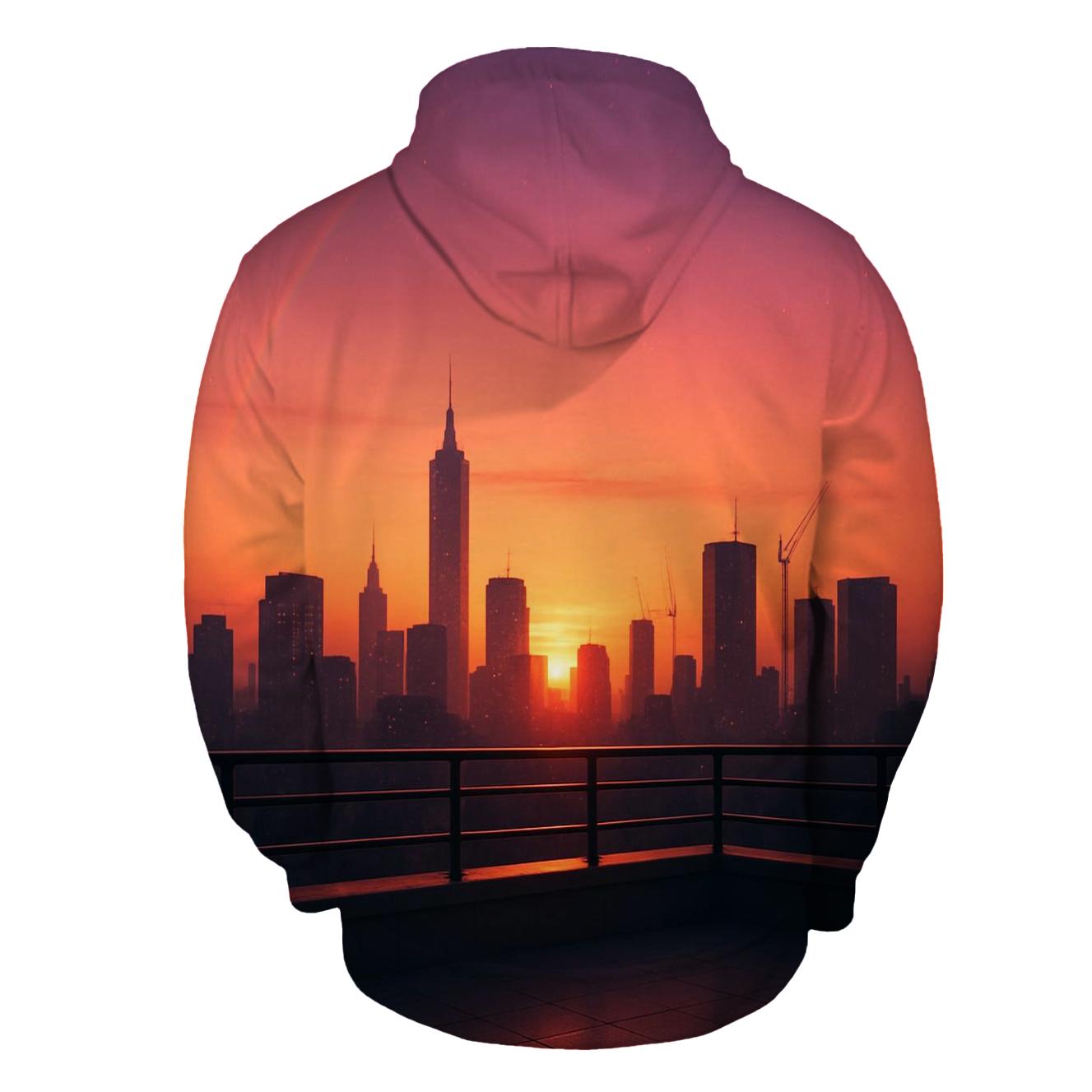 Skyline Afterglow Terrace zip-up hoodies