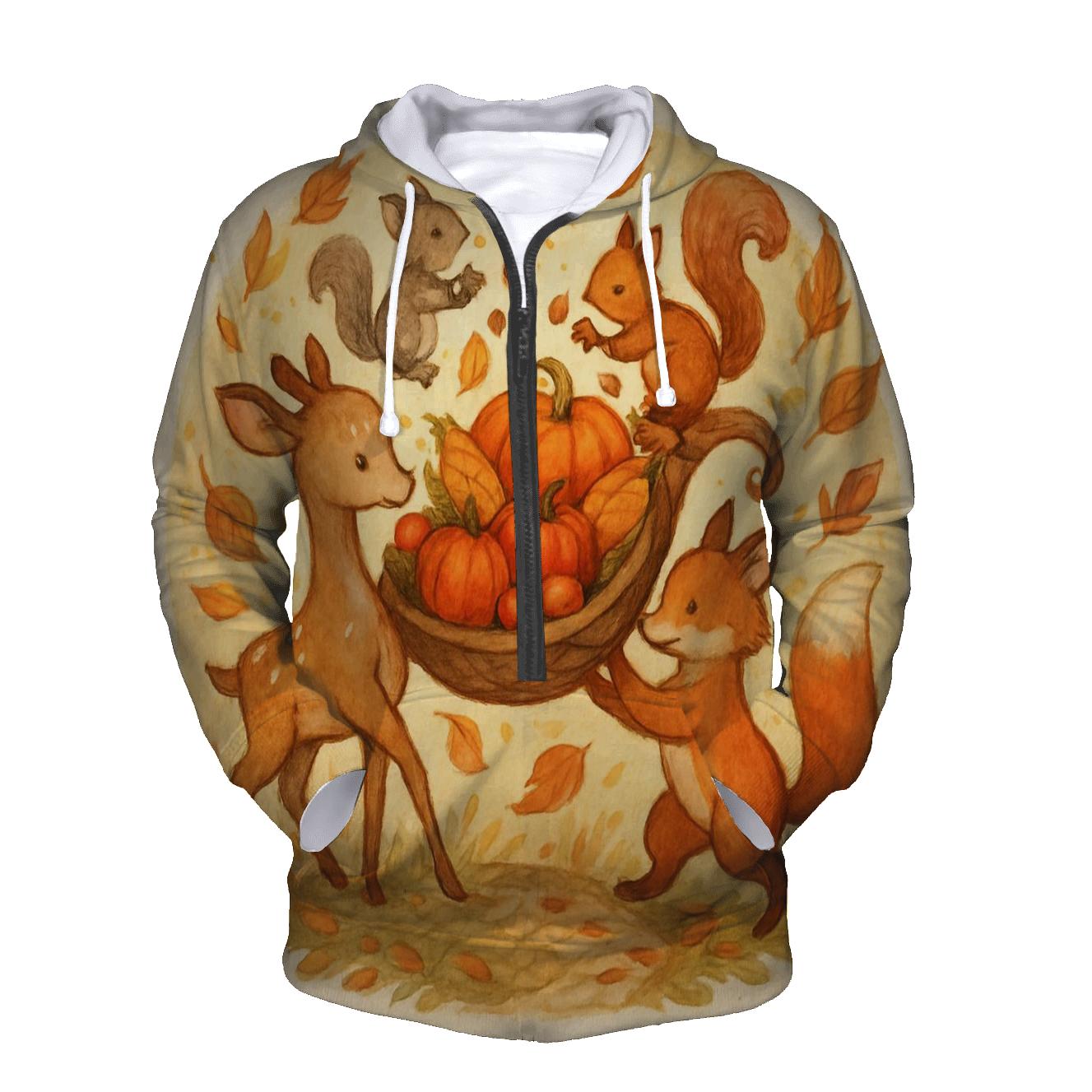 Autumn Meadow Cornucopia Parade heavyweight hoodies
