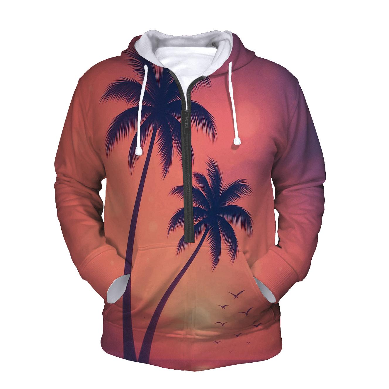 Palm Shadow Waltz lightweight hoodies
