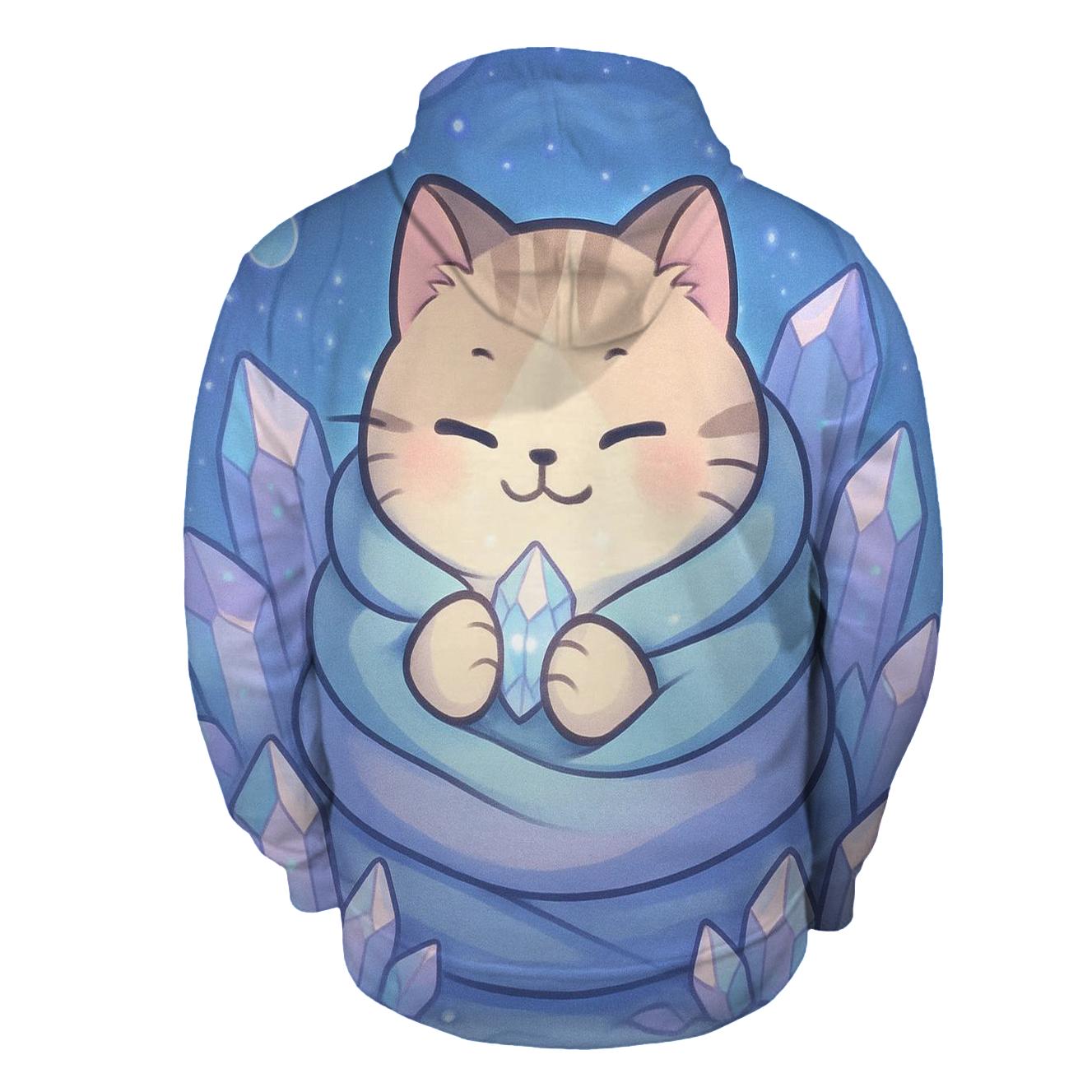 Crystal Cave Cozy Blanket Cat pullover hoodies