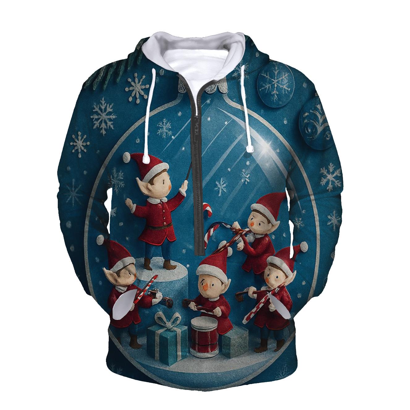 Elf Orchestra In Ornament Bubble pullover hoodies