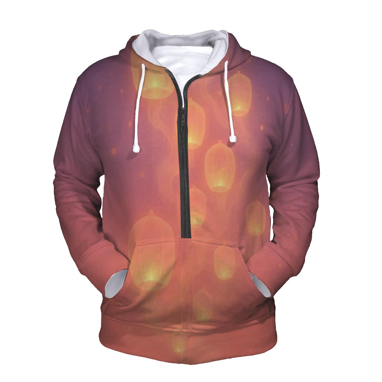 Coral Cloud Lanterns hoodies fashion