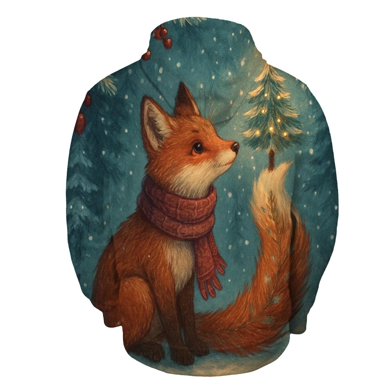 Christmas Tree Fox In Lantern Snow hoodie trends