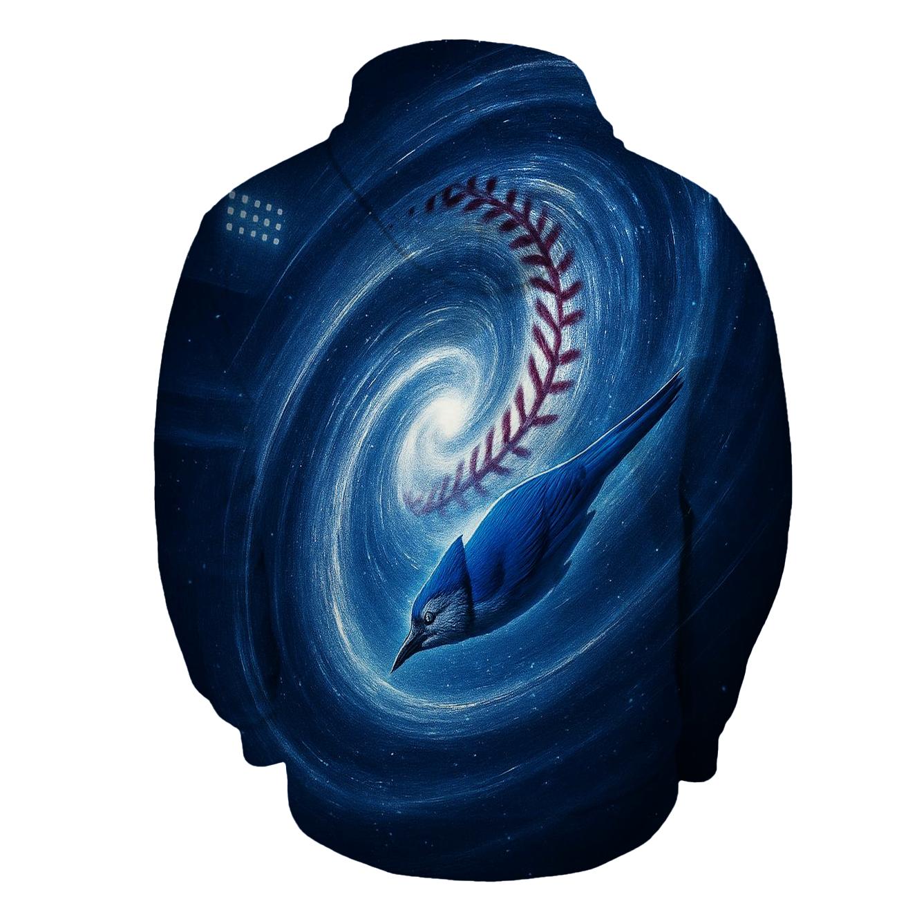 Blue Jays Gravity Stitch Spiral embroidered hoodies