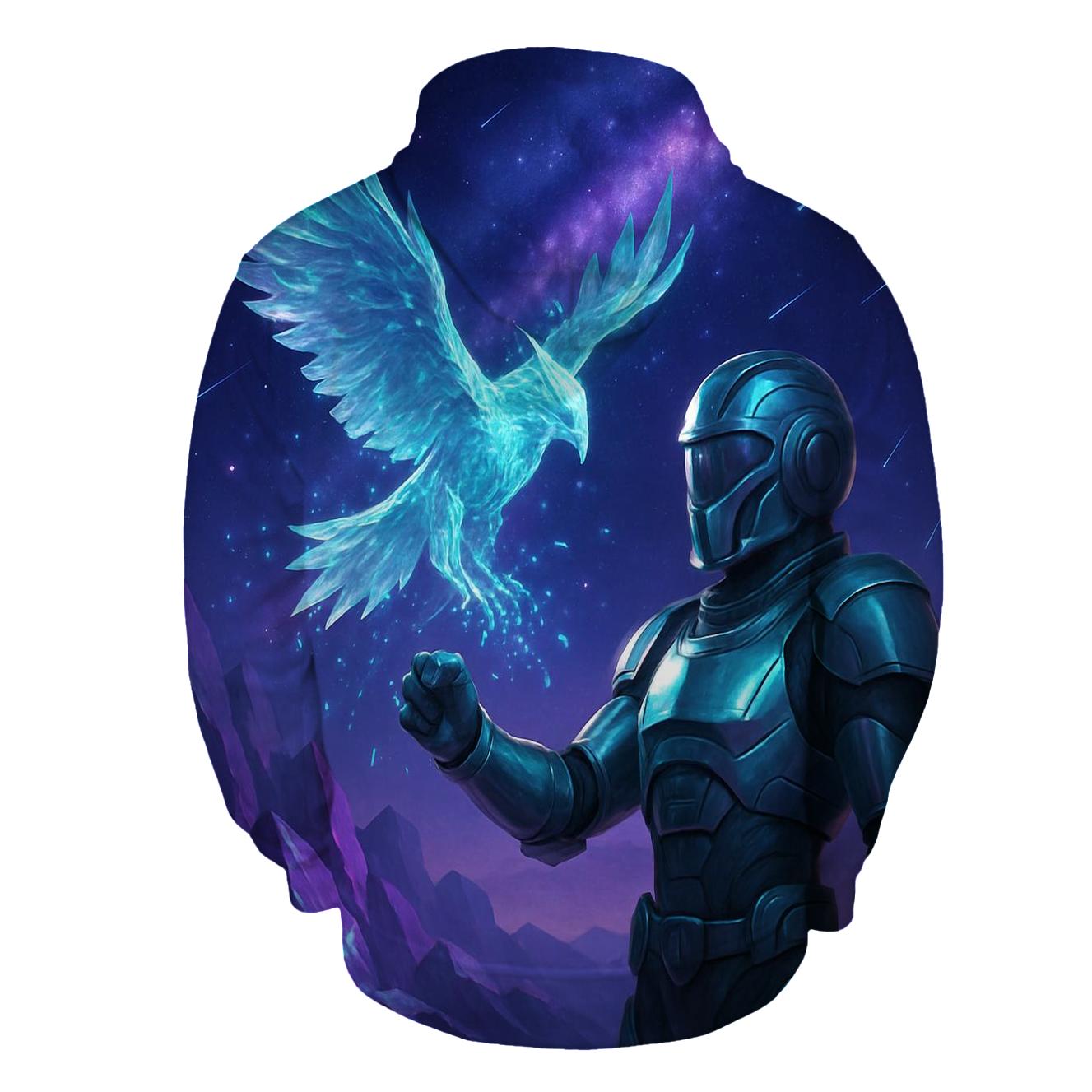 Crystal Comet Falconer embroidered hoodies