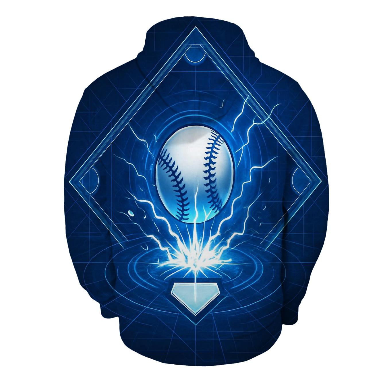 Blueprint Diamond Thunder graphic hoodies