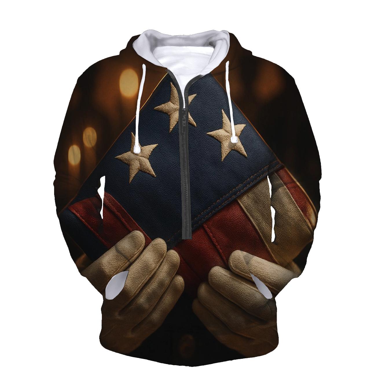 Guardian Hands Around Folded Colors lightweight hoodies