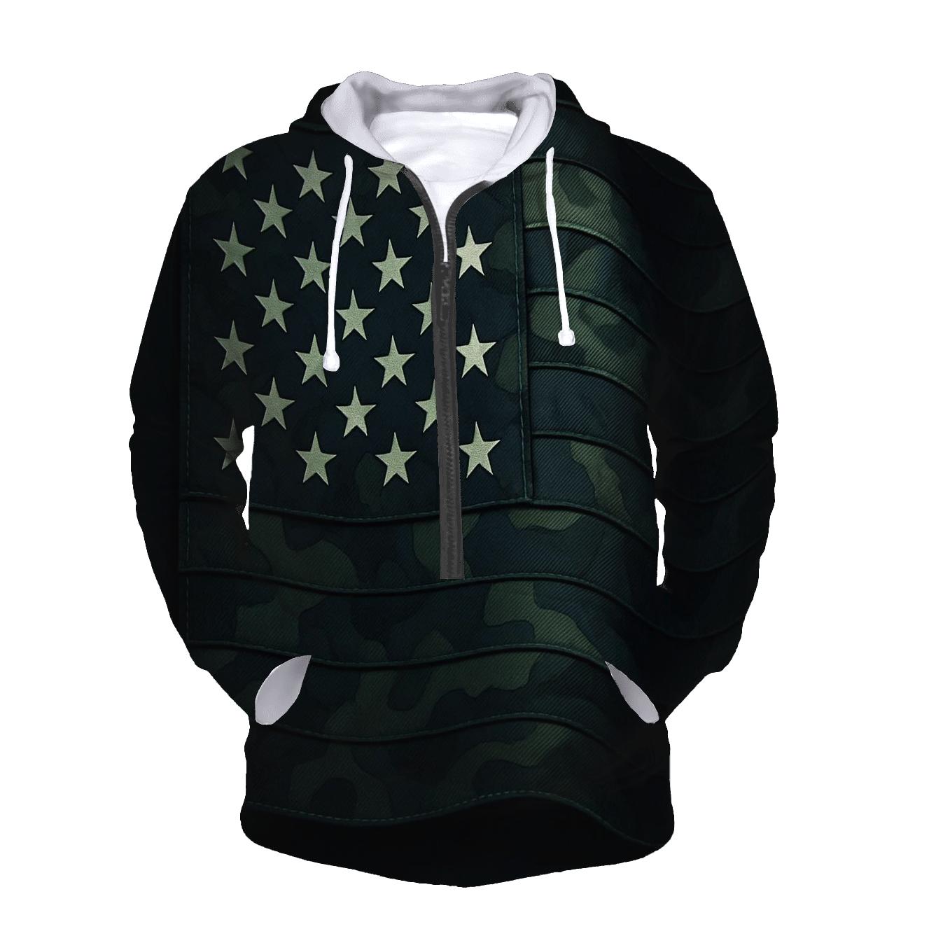 Camo Stripes Night Ops zip-up hoodies
