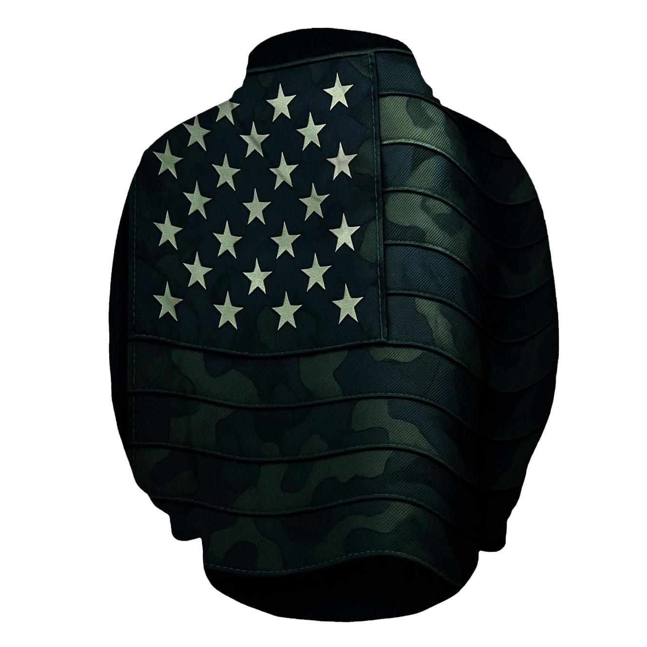 Camo Stripes Night Ops zip-up hoodies