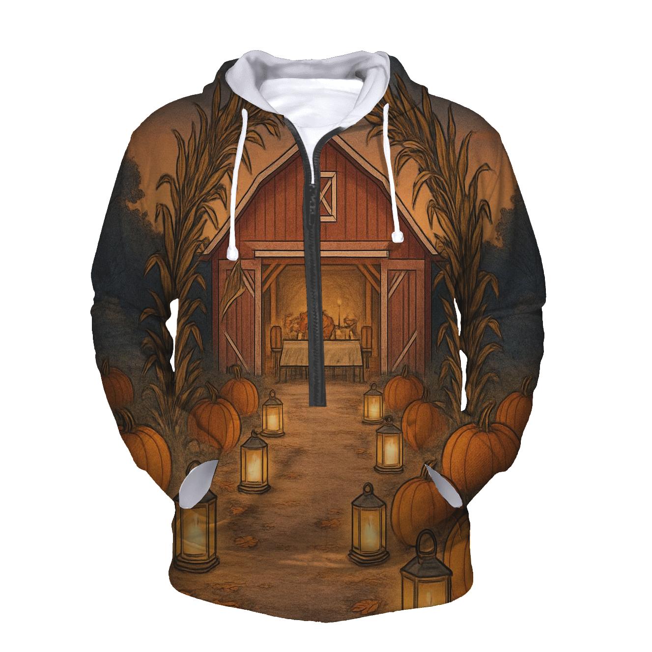 Lantern Path To The Barn Feast custom hoodies