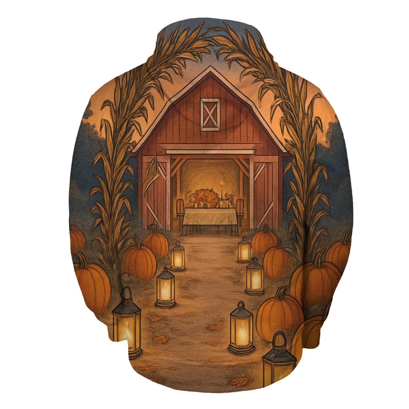 Lantern Path To The Barn Feast custom hoodies
