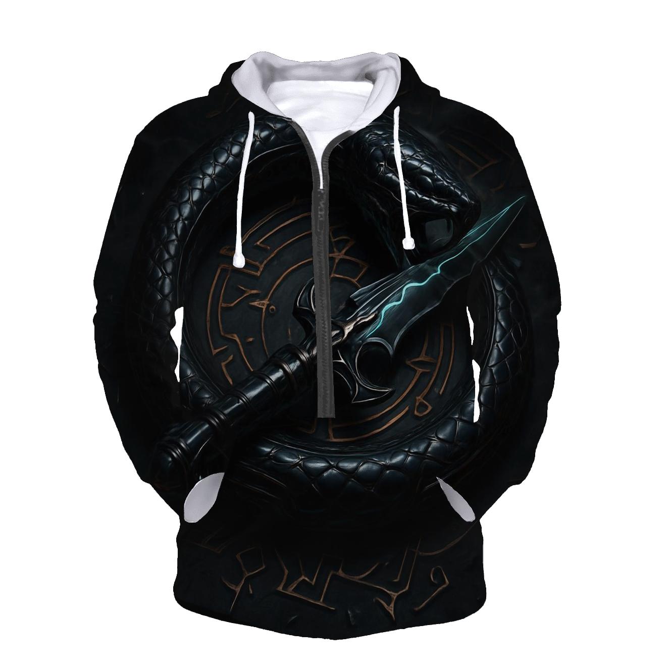 Obsidian Serpent Dagger Oath pullover hoodies