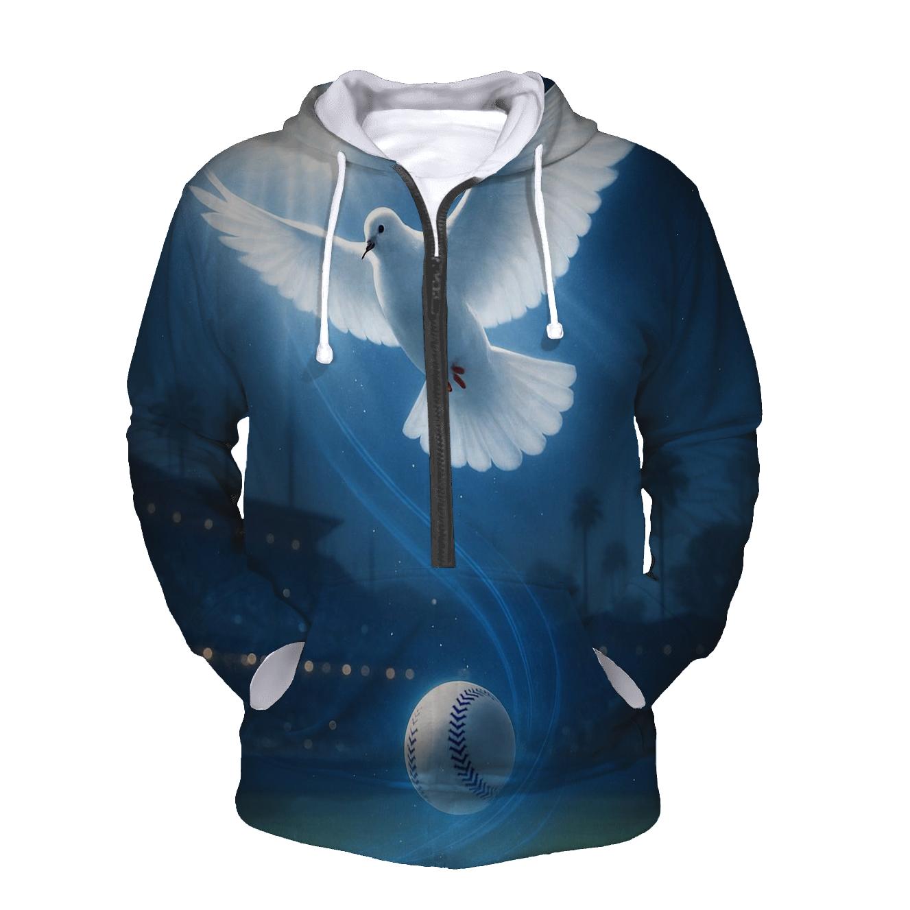 Rally Dove Over Radiant Field printed hoodies