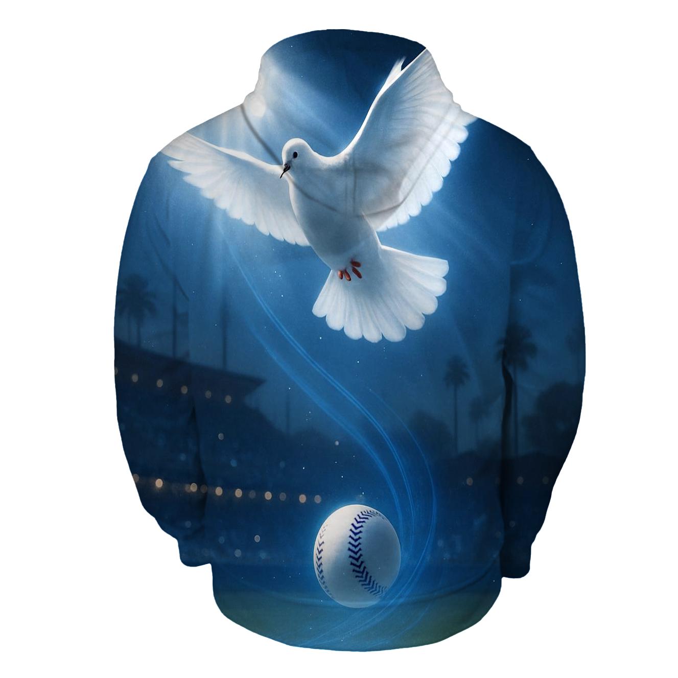 Rally Dove Over Radiant Field printed hoodies