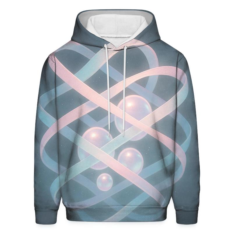 Aurora Tide Lattice custom hoodies
