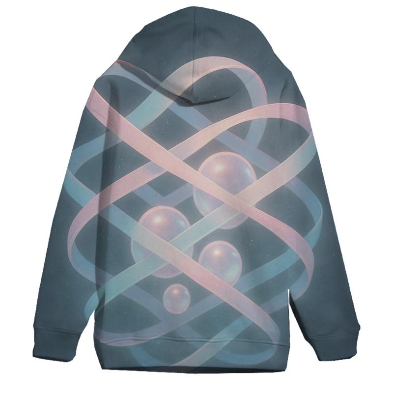 Aurora Tide Lattice custom hoodies