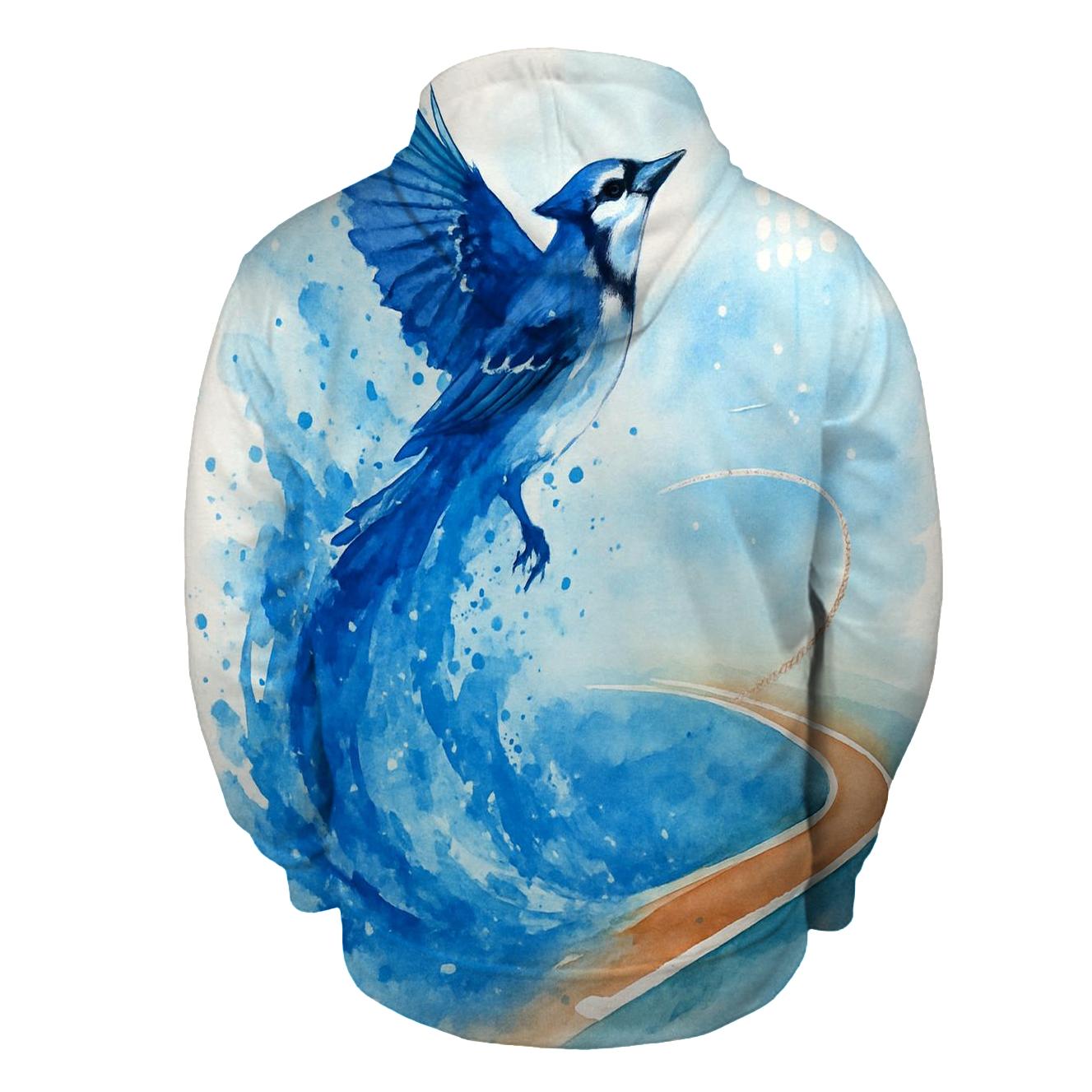 Watercolor Rally Wash, Blue Jays Surge heavyweight hoodies