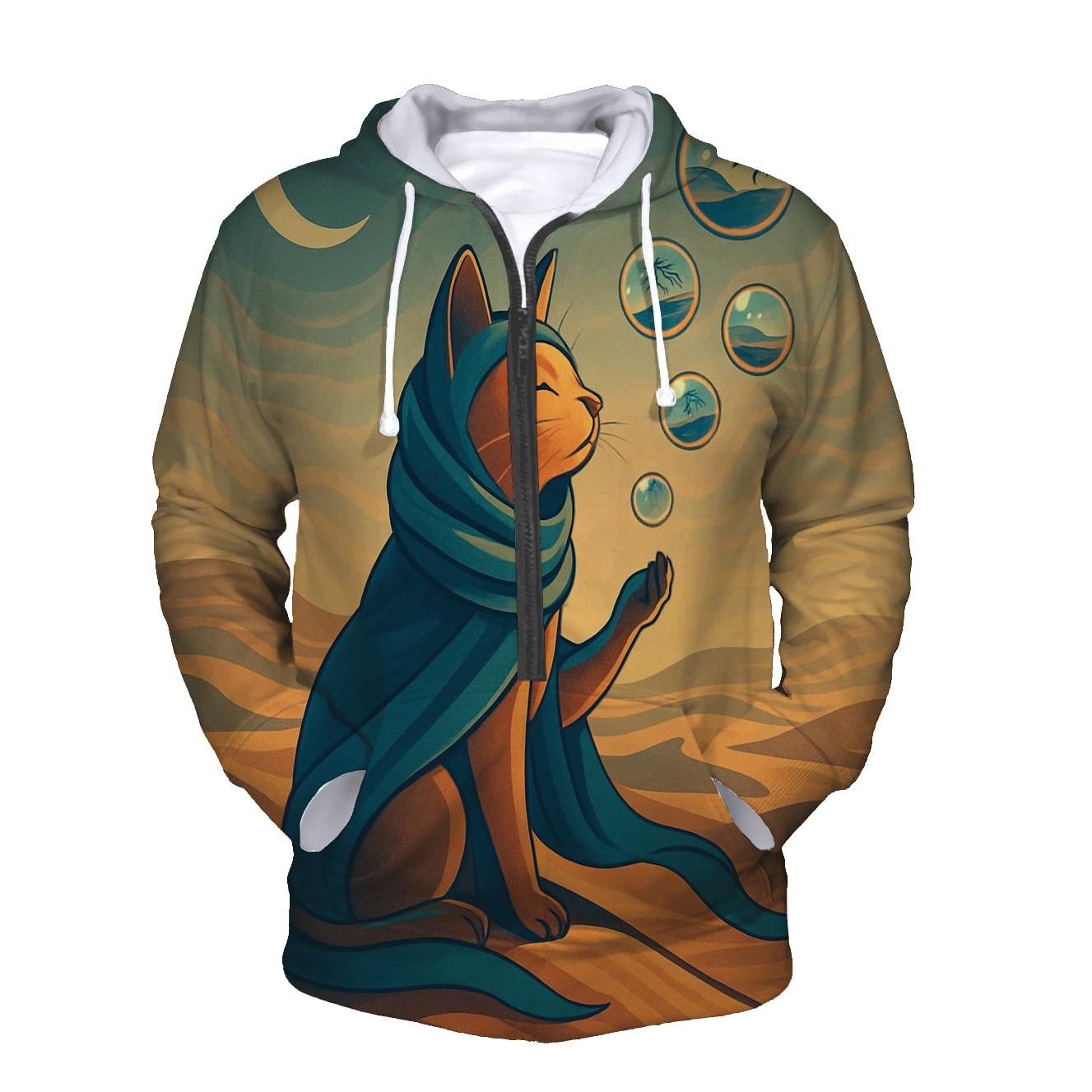 Desert Mirage Nomad Cat heavyweight hoodies