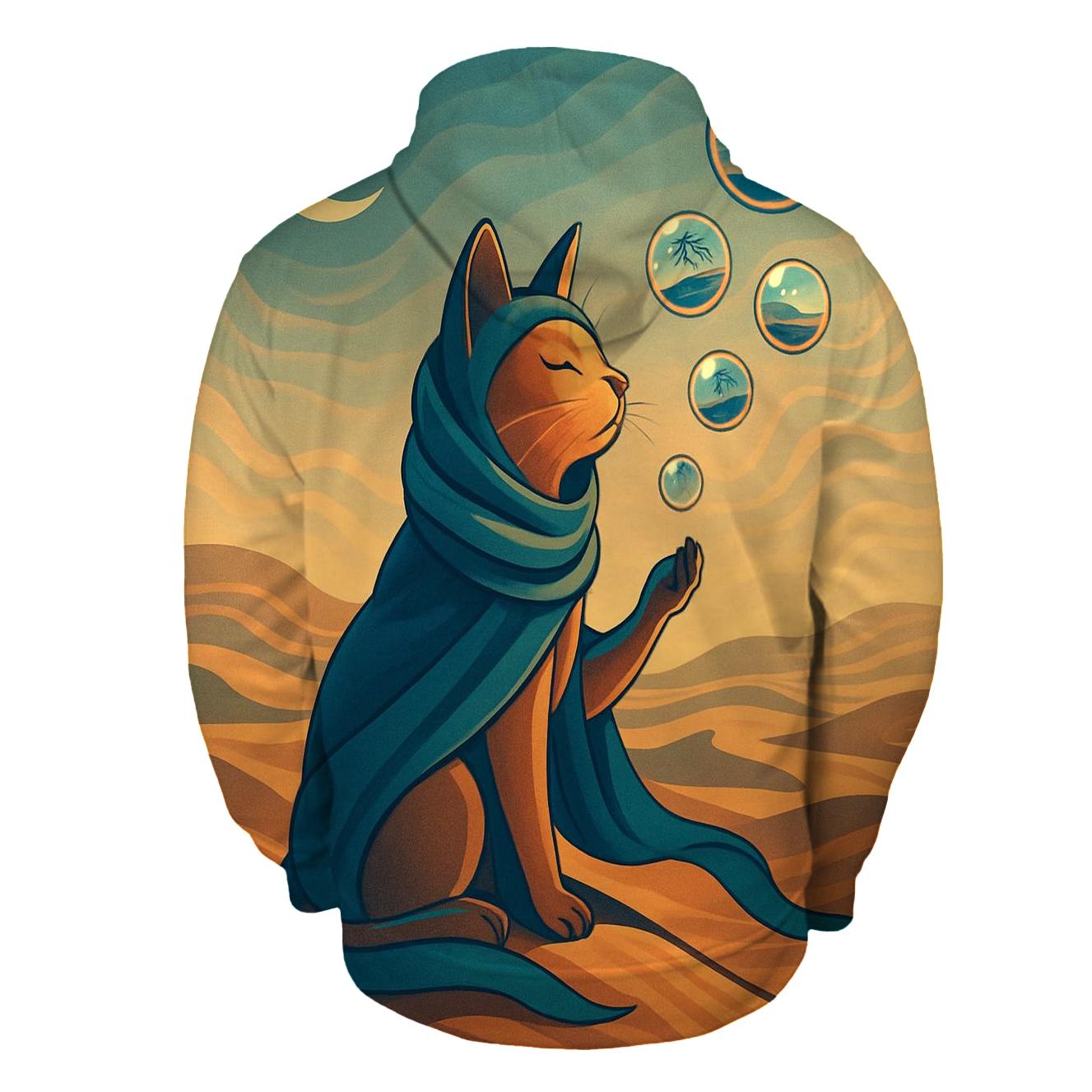 Desert Mirage Nomad Cat heavyweight hoodies