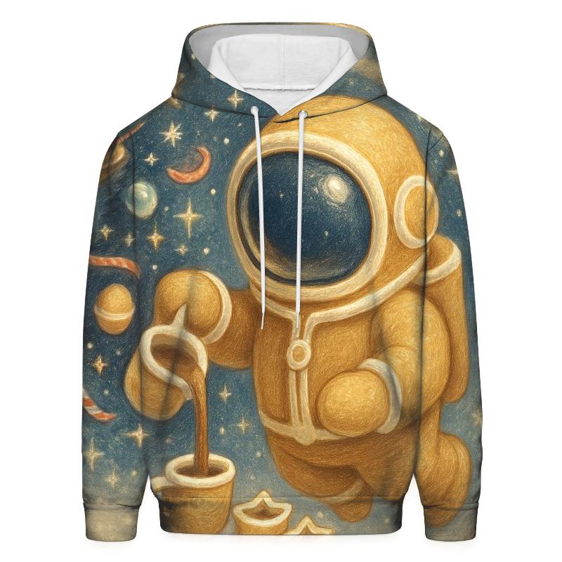 Gingerbread Astronaut Tea Party designer hoodies
