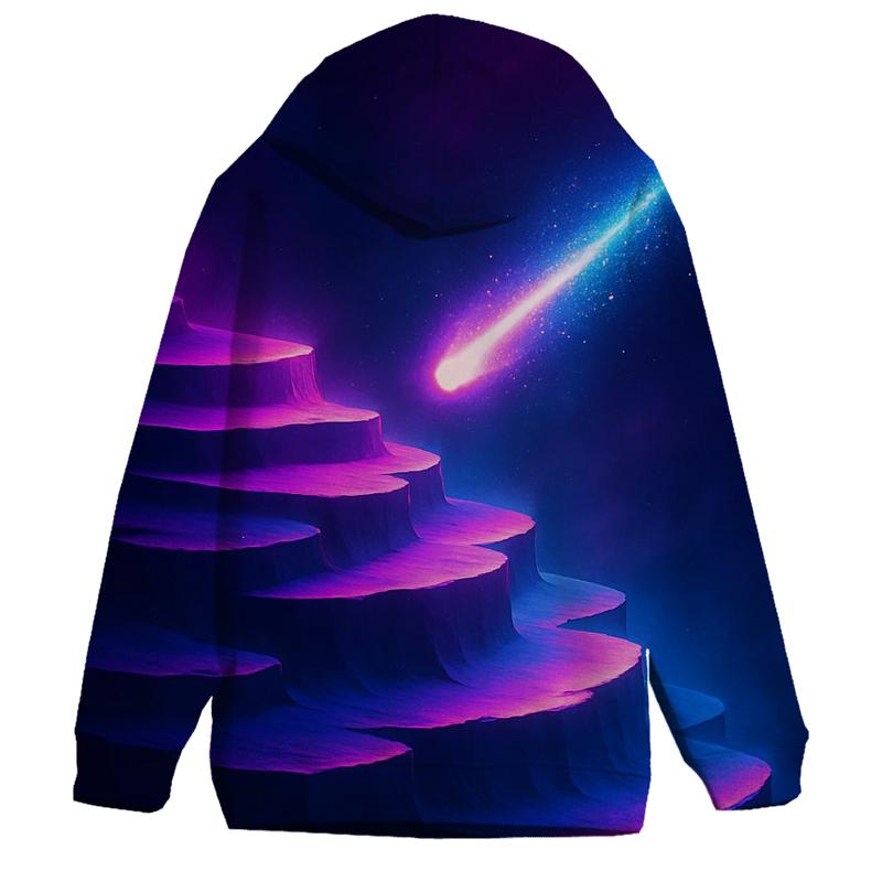Neon Comet Terraces printed hoodies